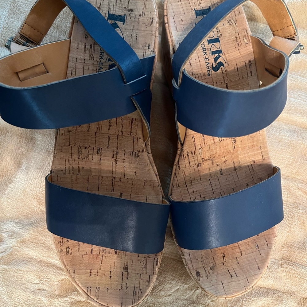 Kork-Ease Navy Blue Sandals